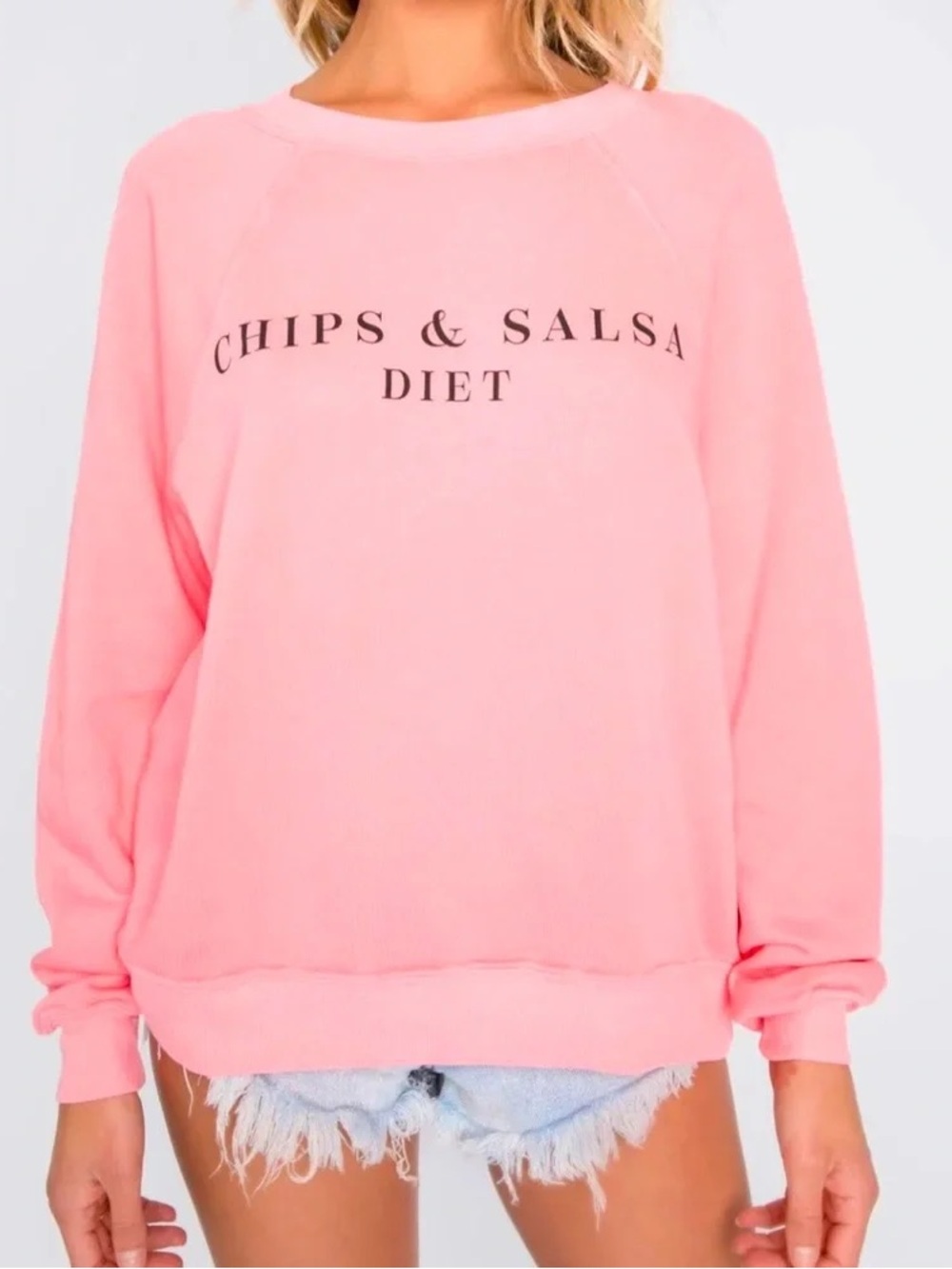 Wildfox 'Chips & Salsa Diet' Crewneck Sweatshirt